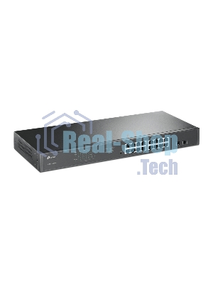 Коммутатор 16-port Gigabit PoE Easy Smart switch, 802.3af on ports 1-16, PoE budget 192 watts, desktop and rack-mountable