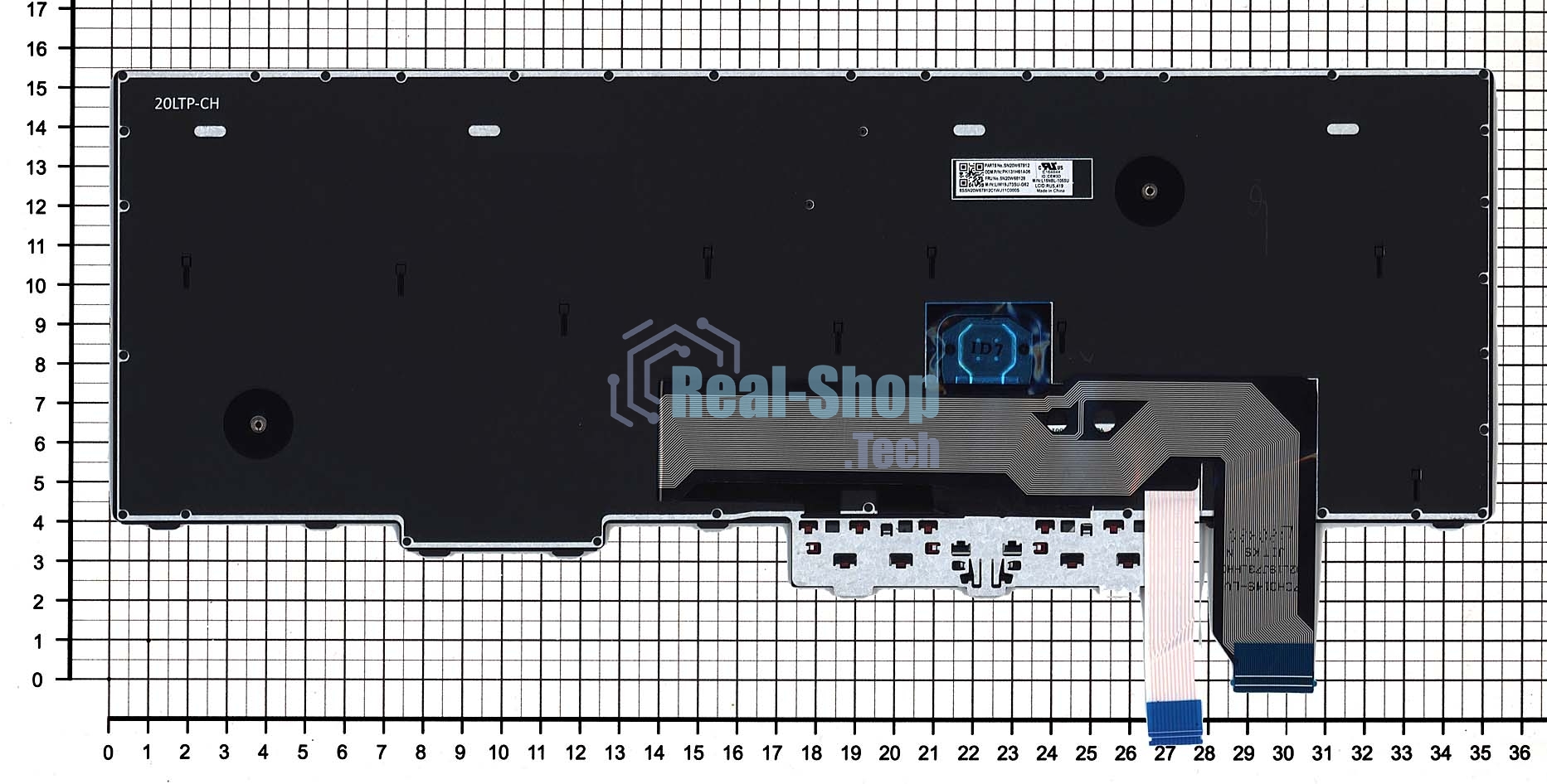Клавиатура для ноутбука Lenovo Thinkpad P15 T15g черная с подсветкой