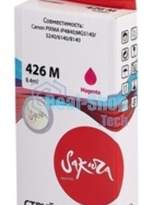 Картридж струйный Sakura 4558B001 (426 M) для Canon, пурпурный, 8,4 мл., 650 к.