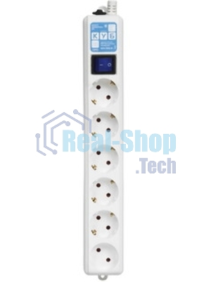 Фильтр-удлинитель Power Cube PRO SPL6-16-P-3М, 3,0 м, LC контур, 16А/3,5кВт 3*1,5мм