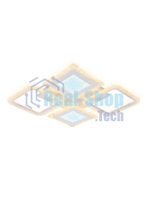 Потолочный светодиодный светильник FA430/4 WH белый 112W 750*670*80 (ПДУ РАДИО 2.4G)