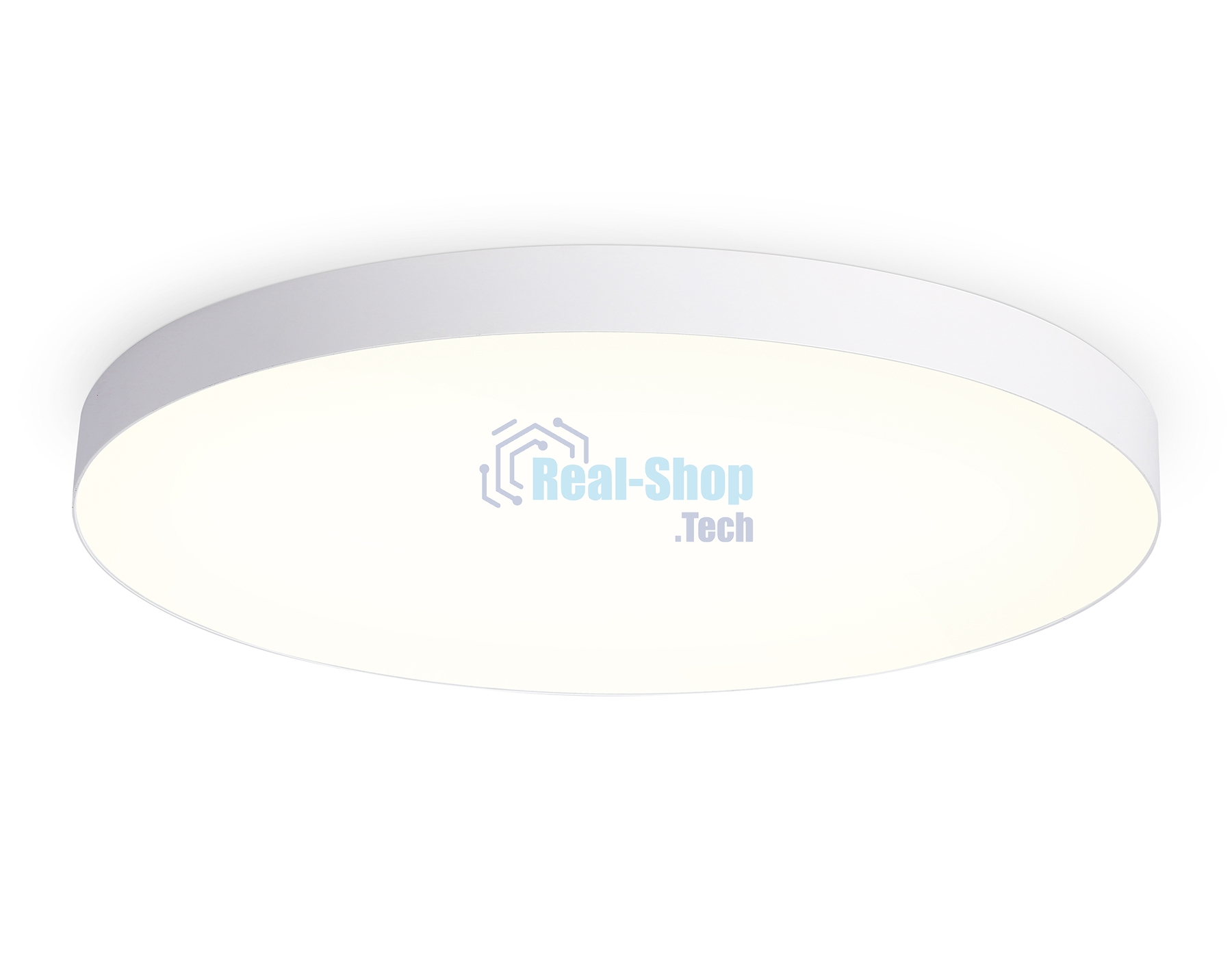 Потолочный светодиодный светильник Ambrella light FV5539 WH белый LED 130W 3000K D800*58 (Без ПДУ)