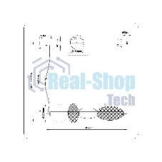 Подвесной светодиодный светильник Ambrella light LH11010 BK/FR черный/белый матовый 32W 3000K 915*220*220