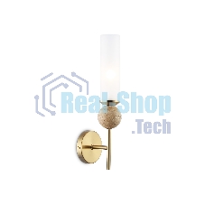 Настенный светильник Ambrella light LH53254 BS/FR латунь/белый матовый E14 max 40W 110*100*400