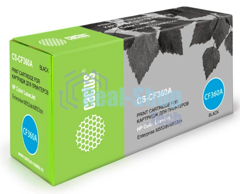 Картридж лазерный Cactus CS-CF360A черный (6000 стр.) для HP CLJ M552dn/M553dn/M553N/M553x