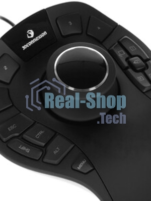 Мышь проводная 3DConnexion SpaceMouse Pro (3DX-700040) черный, 2000 dpi, USB, кнопки - 15
