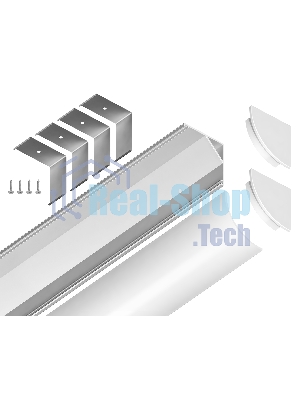 Алюминиевый профиль Ambrella light GP2100WH белый 2000*15.7*15.7