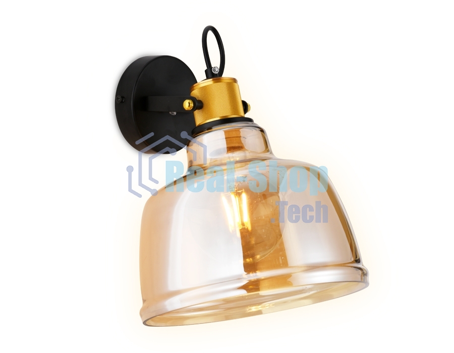 Светильник Ambrella light TR3521 SB/TI бронза/янтарь E27 max 40W 220*280*320