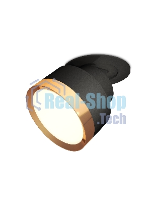 Светильник Ambrella Light XM8102502 SBK/PYG черный песок/золото желтое полированное GX53 (A2242, A2106, C8102, N8124)