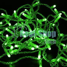 Гирлянда Neon-night Нить 10м, с эффектом мерцания, прозрачный ПВХ, 24В, Зеленый