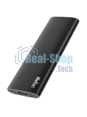 Внешний SSD Netac Z SLIM, 2TB, USB 3.2 Gen 2 Type-C, R/W 550/480, черный