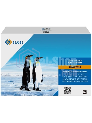 Картридж лазерный G&G GG-CE255X черный (12500стр.) для HP LJ Enterprise MFP M525c/P3015n/LJ Pro M521dn MFP