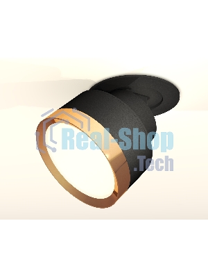 Светильник Ambrella Light XM8102502 SBK/PYG черный песок/золото желтое полированное GX53 (A2242, A2106, C8102, N8124)