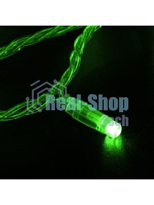 Гирлянда Neon-night Нить 10м, с эффектом мерцания, прозрачный ПВХ, 24В, Зеленый