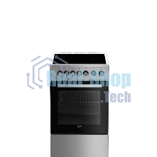 Плита электрическая Beko FSS57100GX серебристый, конфорок 4 шт, духовка 60 л, 50 см x 85 см x 60 см