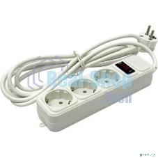 Сетевой фильтр ExeGate EX221181RUS SP-3-3W (3 розетки, 3 м, евровилка, белый)