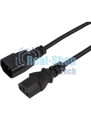 Шнур сетевой Rexant IEC 320 C13 – IEC 320 C14 3x0,75мм², 3м