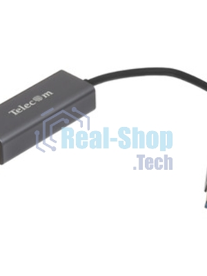 Кабель-переходник USB 3.0 (Am) --> LAN RJ-45 Ethernet 1000 Mbps, Aluminum Shell,Telecom TU312M