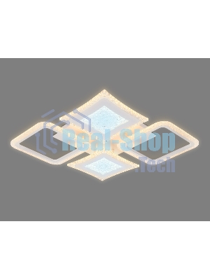 Потолочный светодиодный светильник FA430/4 WH белый 112W 750*670*80 (ПДУ РАДИО 2.4G)