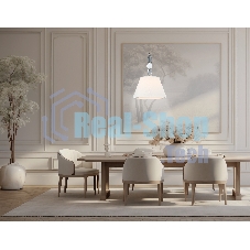 Светильник Ambrella light LH75250 SN/FR сатин никель/белый матовый E27 max 60W D360*500