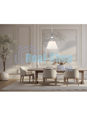 Светильник Ambrella light LH75250 SN/FR сатин никель/белый матовый E27 max 60W D360*500