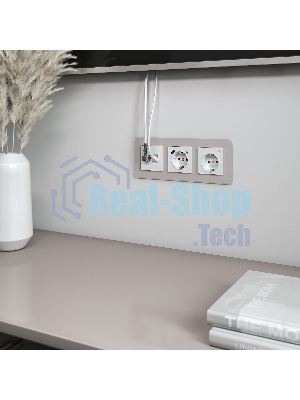Розетка ТВ+Ethernet RJ-45 6 cat.(белый)