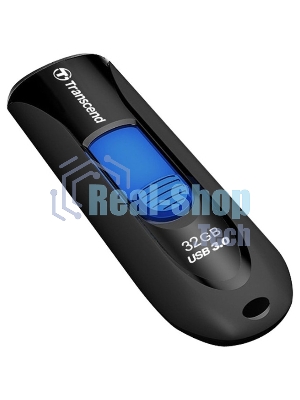 Флешка USB Transcend Jetflash 790 (TS32GJF790K), 32Gb, USB 3.0, R/W 70/25, черный/синий