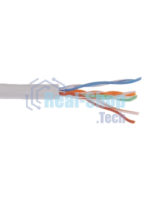 Кабель связи ITK витая пара U/UTP, кат.6, 4 пары 23AWG solid, 305м, ПВХ, серый