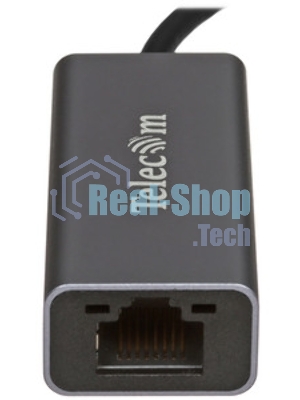 Кабель-переходник USB 3.0 (Am) --> LAN RJ-45 Ethernet 1000 Mbps, Aluminum Shell,Telecom TU312M