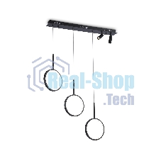 Светильник Ambrella light FL5278/3+2 BK черный 59W 3000K/4200K/6400K+4200K 800*20*1200 (ПДУ ИК)