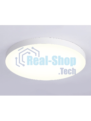 Потолочный светодиодный светильник Ambrella light FV5539 WH белый LED 130W 3000K D800*58 (Без ПДУ)