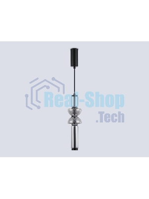 Подвесной светодиодный светильник Ambrella light LH11021 BK/SM черный/дымчатый 17W 3000K D120*435