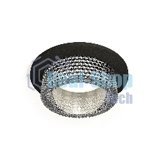 Комплект встраиваемого светильника Ambrella light XC6513040 SBK/CL черный песок/прозрачный MR16 GU5.3 (C6513, N6150)