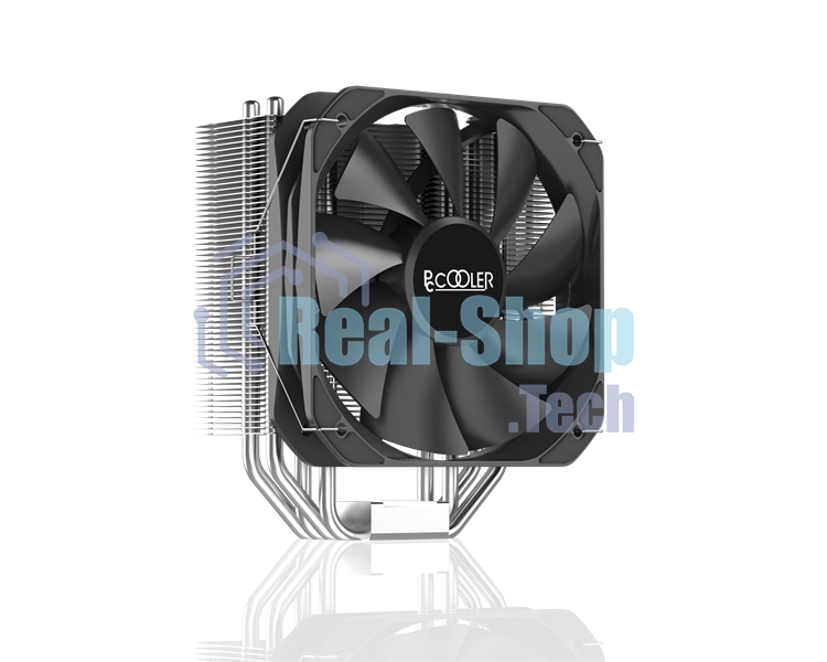 Кулер PCCooler Paladin 400 S115X/1200/1700/AM4 (20 шт/кор, TDP 200W, PWM FAN, 4 тепловые трубки 6мм, 800-1600RPM, 18-28,6dBa)