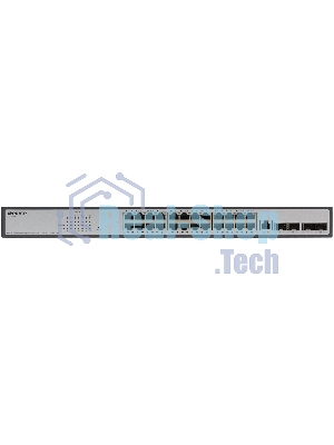 Коммутатор ORIGO Managed L3 Switch 24x1000Base-T PoE, 4x10Gbase-X SFP+, PoE Budget 370W, RJ45 Console, 19