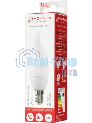 Лампа cветодиодная LED Thomson TH-B2098 E27, груша, 5Вт, 4000К, белый нейтральный, 1 шт.