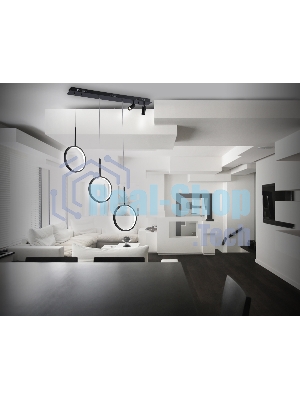Светильник Ambrella light FL5278/3+2 BK черный 59W 3000K/4200K/6400K+4200K 800*20*1200 (ПДУ ИК)