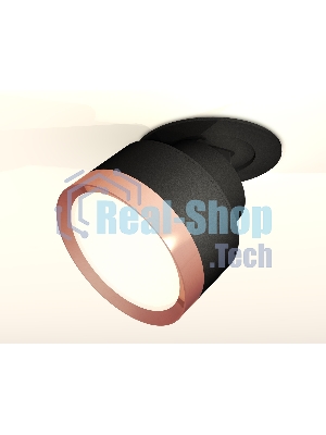 Светильник Ambrella Light XM8102503 SBK/PPG черный песок/золото розовое полированное GX53 (A2242, A2106, C8102, N8126)