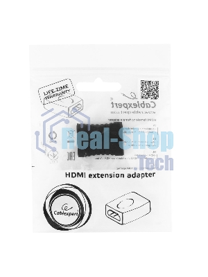Переходник Gembird Переходник HDMI-HDMI 19F/19F, золотые разъемы, пакет