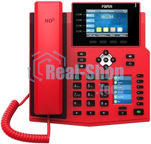 Телефон IP Fanvil X5U-R красный