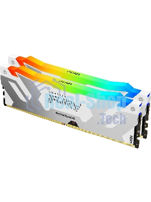 Оперативная память Kingston Fury Renegade, DDR5, 32Gb (2x16GB), 7200MHz, CL38, DIMM, радиатор, RGB, белый