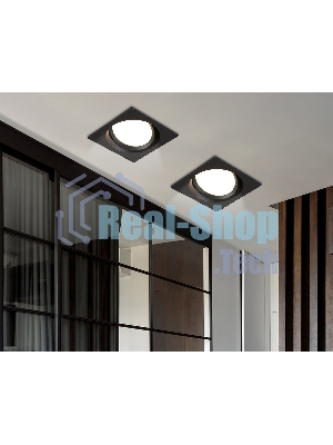 Светильник Ambrella light TN52233 BK черный IP20 GX53 110*110*44
