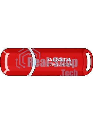 Флешка USB ADATA UV150 (AUV150-64G-RRD), 64Gb, USB 3.0, R/W 100/30, красный