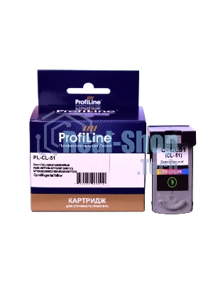 Картридж струйный ProfiLine PL-CL-51 для принтеров Canon PIXMA MP150/MP160/MP170/MP180/MP450/MP460/MX300/MX310/IP1200/IP2200/IP6210/IP6220/IP6310/IP6320 с чернилами Cyan/Magenta/Yellow