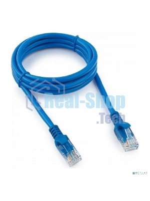 Патч-корд UTP Cablexpert cat.5e, 1.5м, литой, многожильный, синий