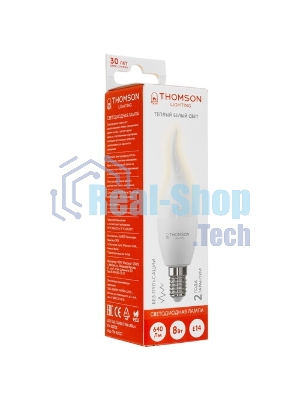 Лампа cветодиодная LED Thomson TH-B2098 E27, груша, 5Вт, 4000К, белый нейтральный, 1 шт.