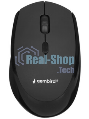 Мышь беспроводная Gembird MUSW-354 черный, 1600 dpi, радиоканал, USB, кнопки - 4