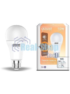 Лампа Светодиодная Gauss Smart Home DIM E27 A60 10 Вт 2700К 1/10/40