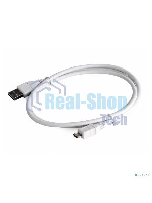 Кабель Gembird/Cablexpert AM/microBM 5P, 0.5м, экран, белый, пакет
