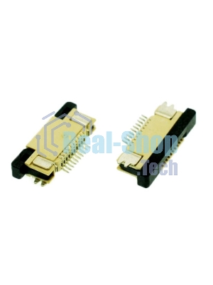 Разъем FPC Half Coverage Top Contact 1.0K-BS-30PWB 30 pin высота 2мм шаг 1мм